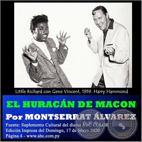 EL HURACÁN DE MACON - Por MONTSERRAT ÁLVAREZ - Domingo, 17 de Mayo de 2020 